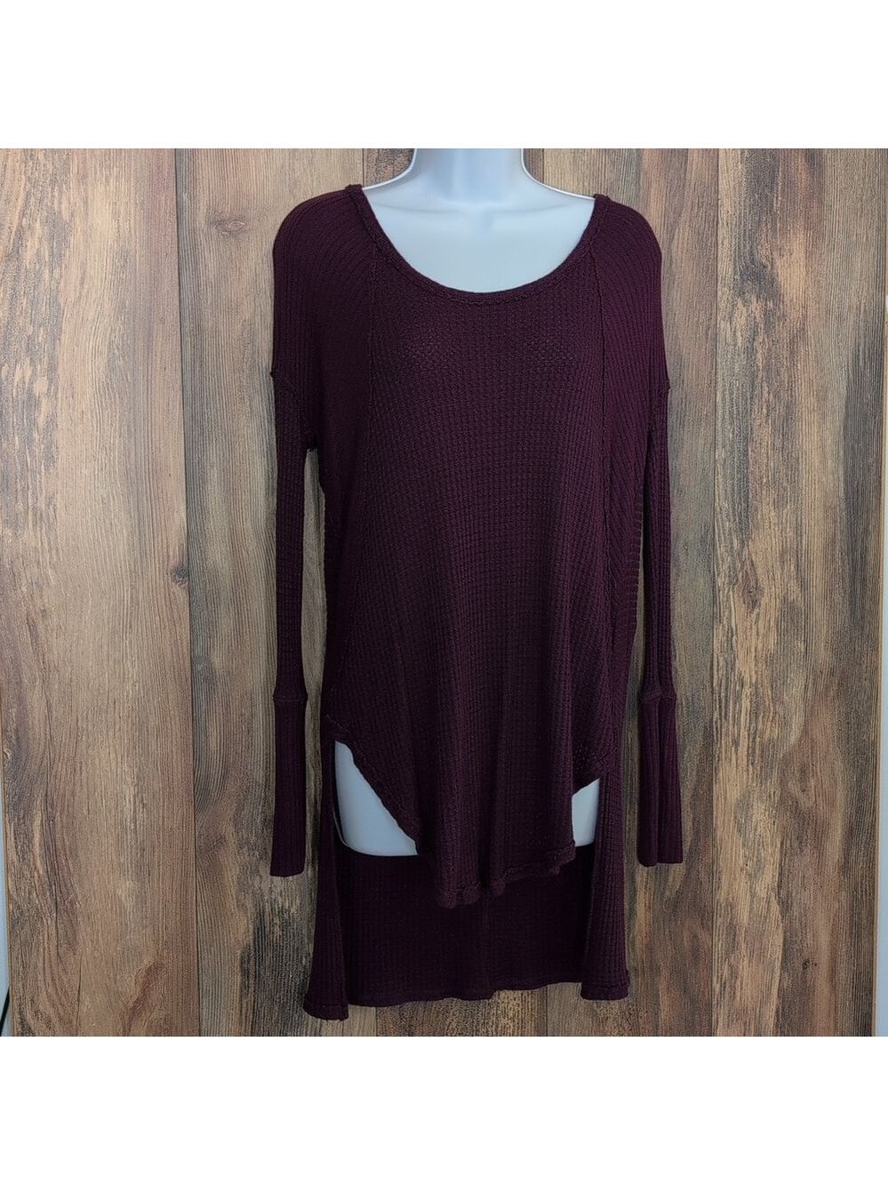 Free People High Low Purple Sweater S